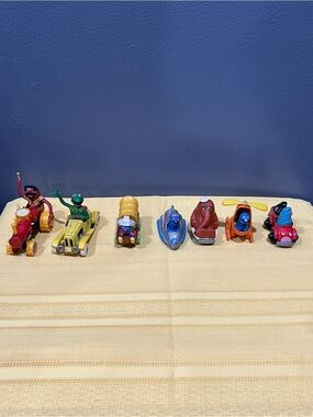 Vtg Jim Henson Muppets Die Cast Toy Vehicle Lot (7) 1979-1987